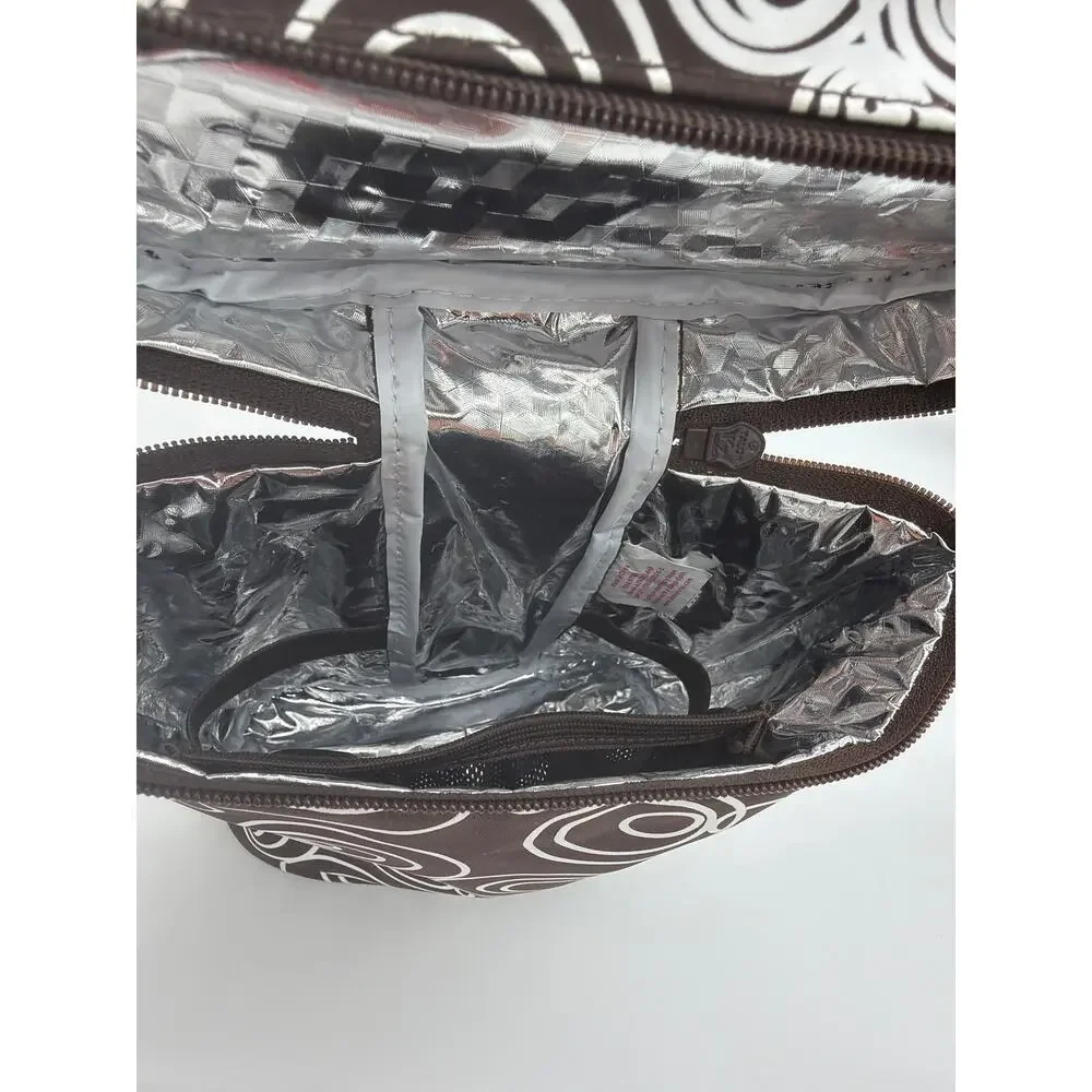 Amy Coe Brown and White Baby Supplies Bags Lunch Box Diaper Bag Bottle Bag 3 Set